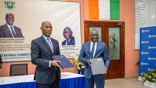 NSIA Banque CI et l’ENA suivent la même ligne éditoriale 2 A travers cet accord, la Banque entend soutenir l'ENA dans sa mission de service publique