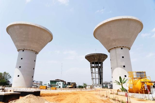 Bouaké Fofana s’enquiert de l’état d’avancement de l’usine de traitement d’eau de la lagune d’Aghien 2 HYDRAU22022024IMG11
