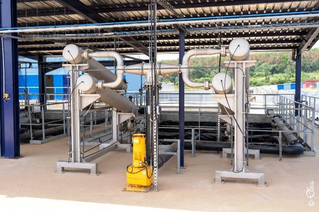 Bouaké Fofana s’enquiert de l’état d’avancement de l’usine de traitement d’eau de la lagune d’Aghien 3 HYDRAU22022024IMG3
