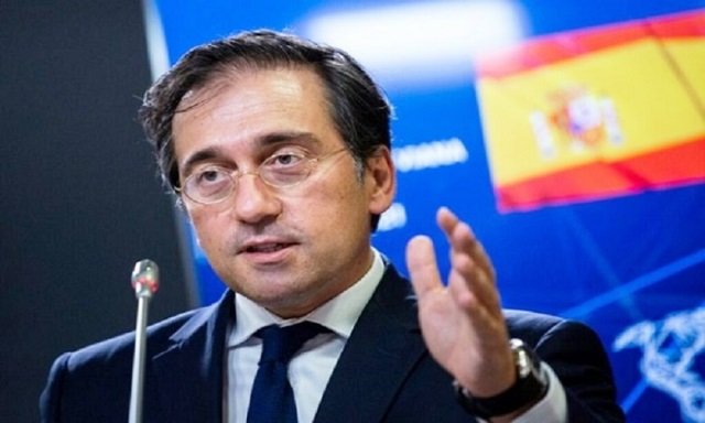 Jose Manuel Albares ministre Espagnol des Affaires etrangeres de lUnion europeenne et de la Cooperation