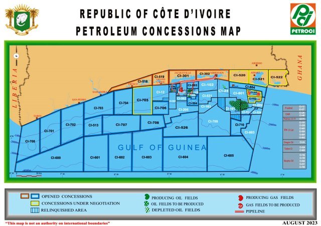 Editorial : Et si la Baleine en avait plus que prévu dans le ventre ? 4 carte concession petroliere august 2023