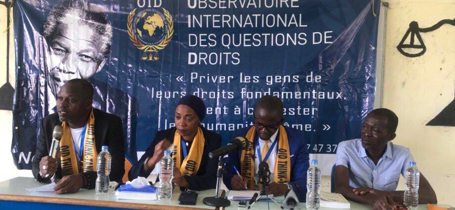 Affaire des ex-employés de la société Katoen Natié : l’OID prévoit la justice pour dénoncer les injustices 1 photo conference de presse