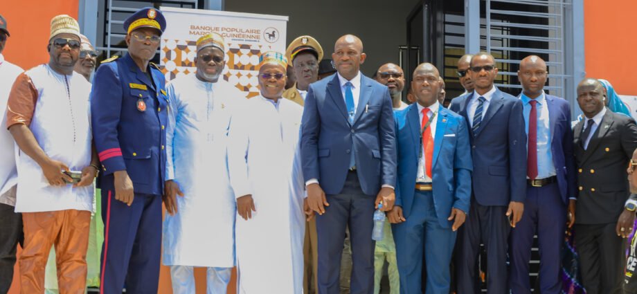 GUINÉE : LA BANQUE POPULAIRE MAROCO GUINÉENNE INAUGURE SA NOUVELLE AGENCE À KANKAN 1 Photo officielle CP KANKAN