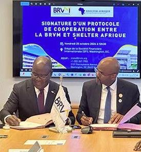 ShafDB et la BRVM signent un accord historique 2 BRVM shelter afrique