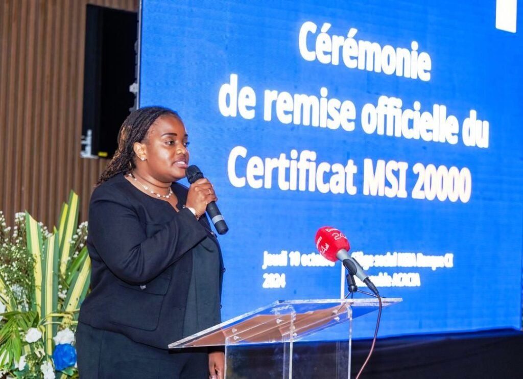 COFICERT remet son certificat MSI 20000 à NSIA Banque CI 9 n1728645181901