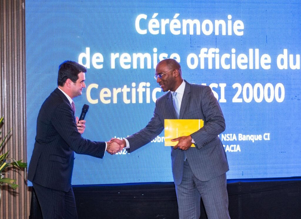 COFICERT remet son certificat MSI 20000 à NSIA Banque CI 3 n1728645183709