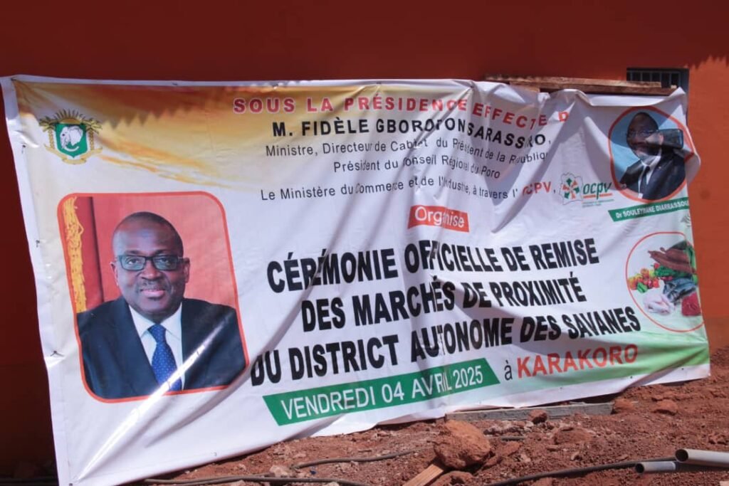 District des Savanes : Le Marché de Proximité de Karakoro Inauguré 2 OCPV KARA 3