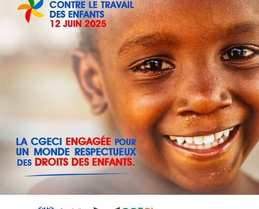 Première Journée mondiale de la lutte contre le travail des enfants : L'engagement de la CGECI en Côte d’Ivoire 1 TOF ENFANT
