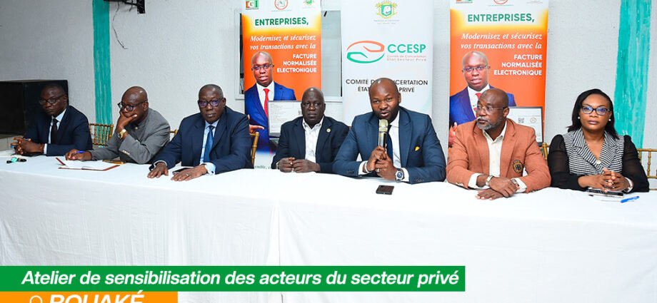 Bouaké : le CCESP et la DGI sensibilisent les opérateurs économiques à la FNE 1 photo FNE 2