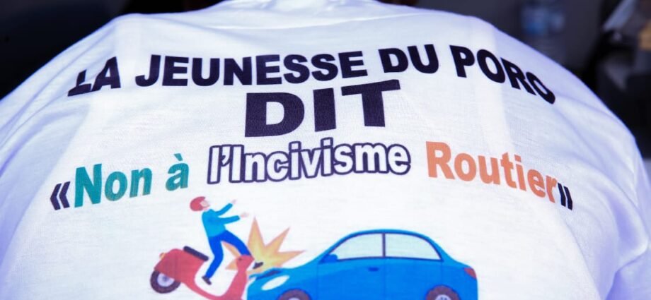 Sécurité routière : La jeunesse du Poro dit stop aux drames de la route 1 photo route 1