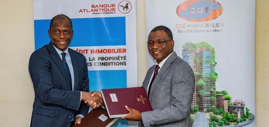 Burkina Faso : Banque Atlantique et CGE Immobilier unissent leurs forces pour faciliter l'accès à la propriété 1 Photo officielle convention BABF CGE Immobilier