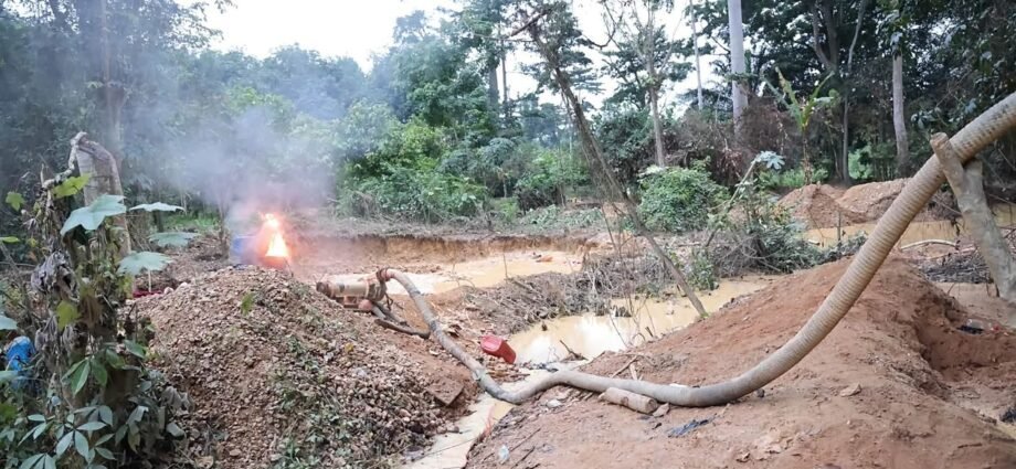 Orpaillage illégal : la BSSI démantèle plusieurs sites clandestins dans la forêt classée de Diambarakro 1 photo orpaillage 3